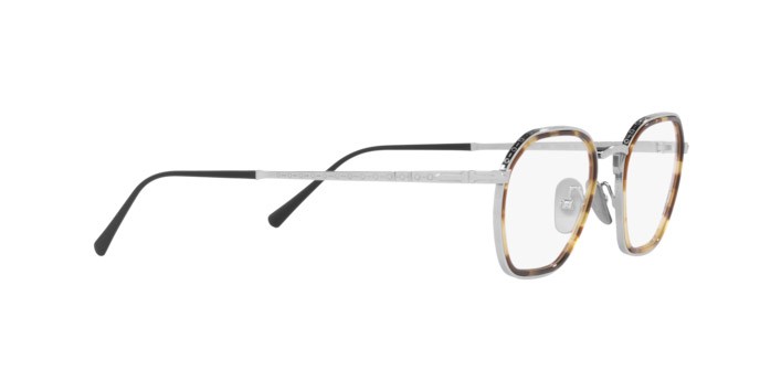 Occhiali da vista Persol PO 5013VT (8014) colore silver forma quadrato lenti demo lens