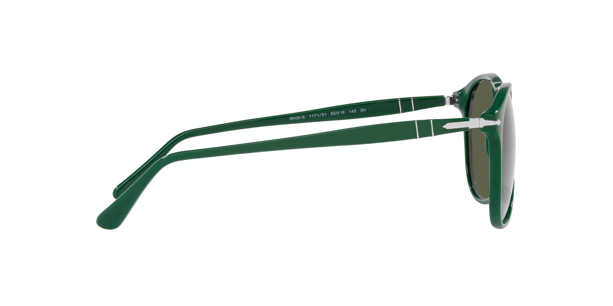 Sonnenbrillen Persol PO 9649S (117131) farbe verde tinta unita form aviator gläser verde