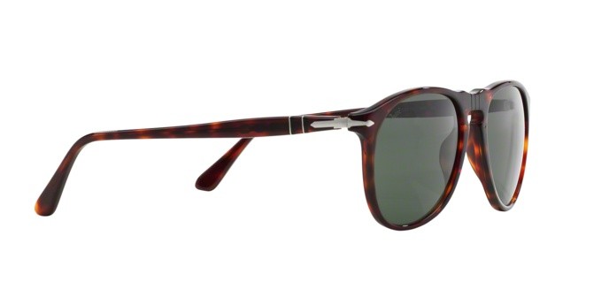 Sunglasses Persol PO 9649S (24/31) color havana shape aviator lenses crystal green