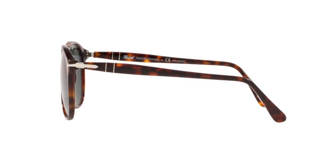 Occhiali da sole Persol PO 9649S (24/58) colore havana forma aviator lenti polar green