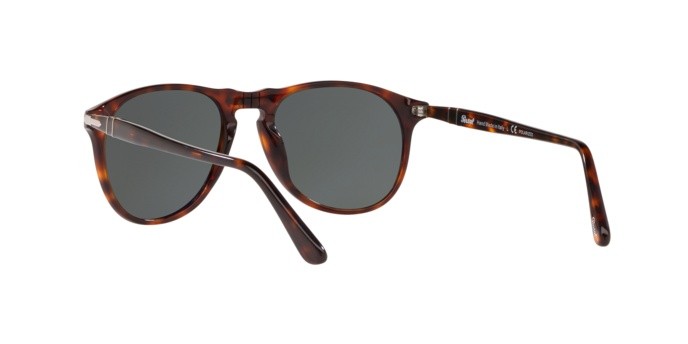 Occhiali da sole Persol PO 9649S (24/58) colore havana forma aviator lenti polar green
