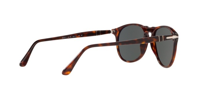 Occhiali da sole Persol PO 9649S (24/58) colore havana forma aviator lenti polar green