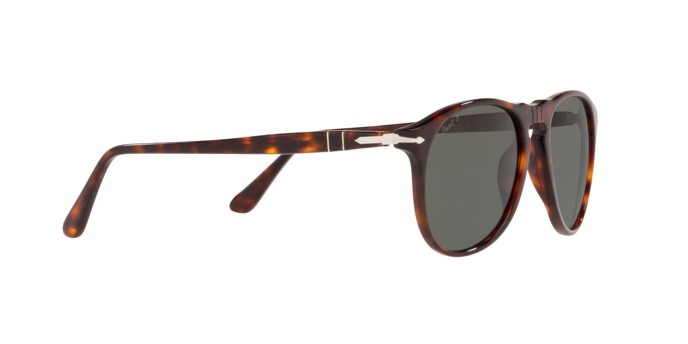 Occhiali da sole Persol PO 9649S (24/58) colore havana forma aviator lenti polar green
