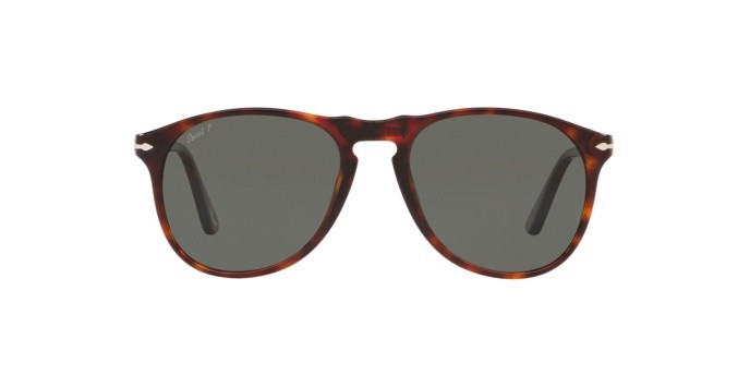 Occhiali da sole Persol PO 9649S (24/58) colore havana forma aviator lenti polar green