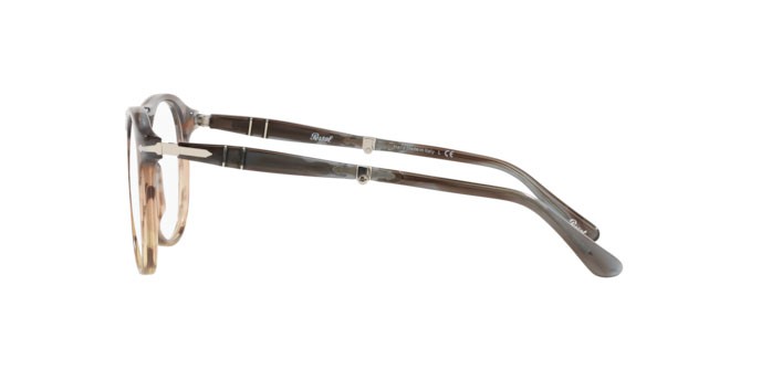 Eyeglasses Persol PO 9714VM (1137) color opal brown embedding shape aviator lenses demo lens