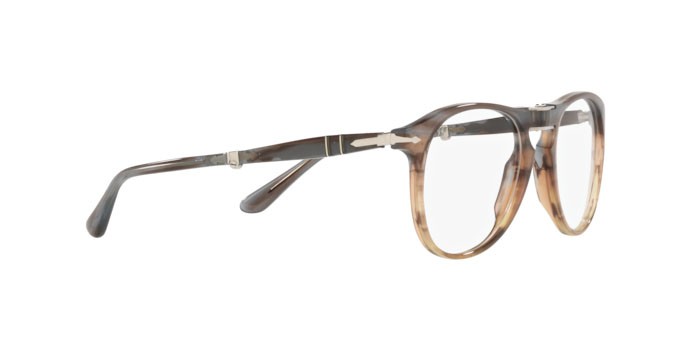Eyeglasses Persol PO 9714VM (1137) color opal brown embedding shape aviator lenses demo lens