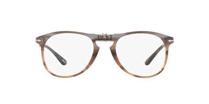 Eyeglasses Persol PO 9714VM (1137) color opal brown embedding shape aviator lenses demo lens