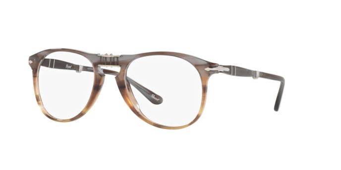 Eyeglasses Persol PO 9714VM (1137) color opal brown embedding shape aviator lenses demo lens
