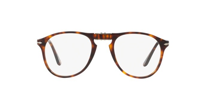 Eyeglasses PERSOL Folding PO 9714VM (24) color havana shape aviator lenses demo lens