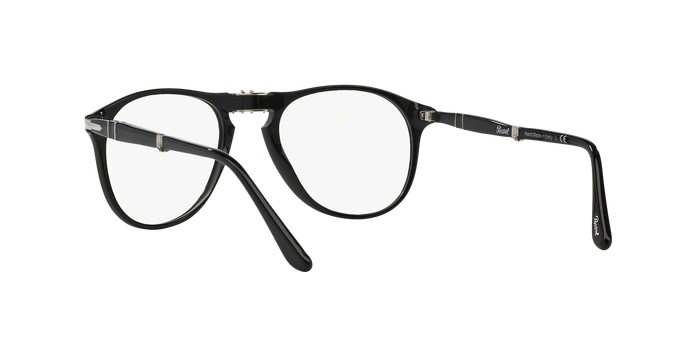 Brillen PERSOL Folding PO 9714VM (95) farbe black form aviator gläser demo lens