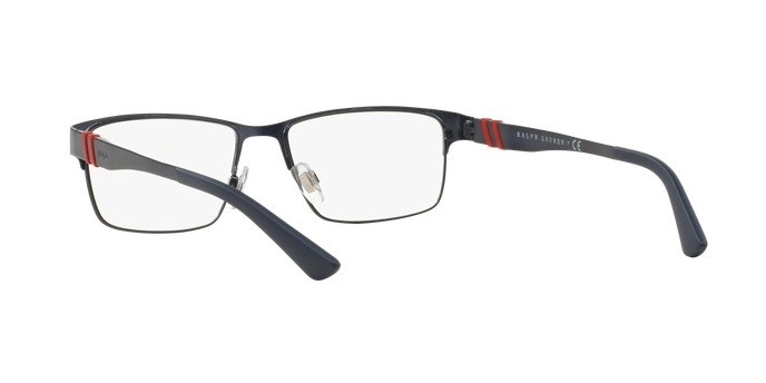 Eyeglasses Polo PH 1147 (9119) color matte blue shape rectangle lenses demo lens