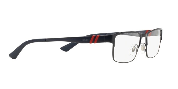 Eyeglasses Polo PH 1147 (9119) color matte blue shape rectangle lenses demo lens