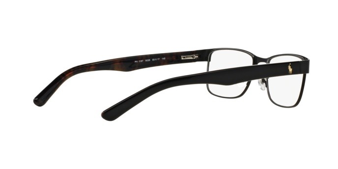 Eyeglasses Polo PH 1157 (9038) color matte black shape rectangle lenses demo lens