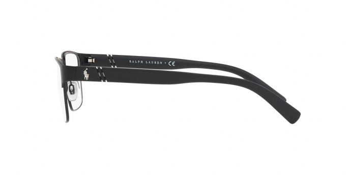 Occhiali da vista Polo PH 1175 (9038) colore matte black forma rettangolare lenti demo lens