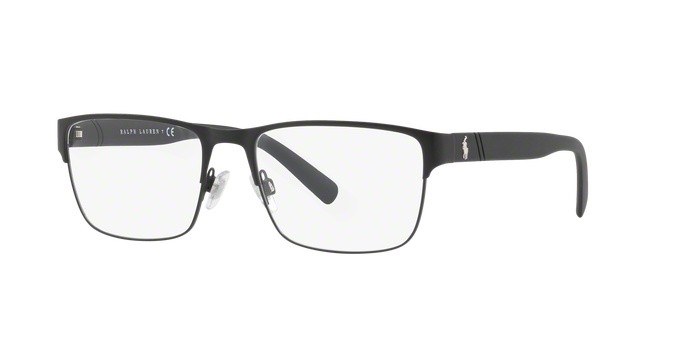 Occhiali da vista Polo PH 1175 (9038) colore matte black forma rettangolare lenti demo lens