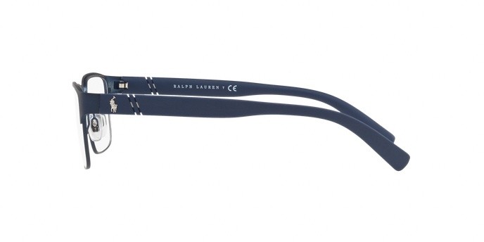 Eyeglasses Polo PH 1175 (9119) color matte navy blue shape rectangle lenses demo lens
