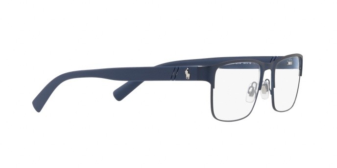 Eyeglasses Polo PH 1175 (9119) color matte navy blue shape rectangle lenses demo lens