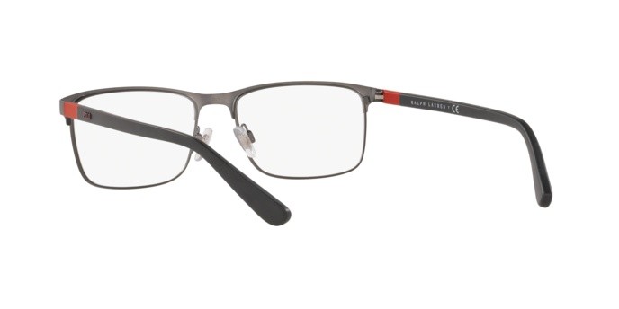 Eyeglasses Polo PH 1190 (9157) color matte dark gunmetal shape rectangle lenses demo lens