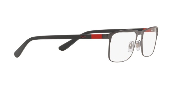 Eyeglasses Polo PH 1190 (9157) color matte dark gunmetal shape rectangle lenses demo lens