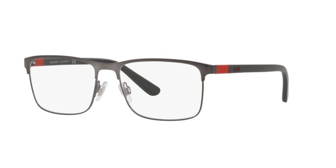 Eyeglasses Polo PH 1190 (9157) color matte dark gunmetal shape rectangle lenses demo lens