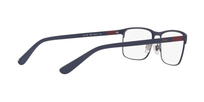 Eyeglasses Polo PH 1190 (9303) color matte navy blue shape rectangle lenses demo lens