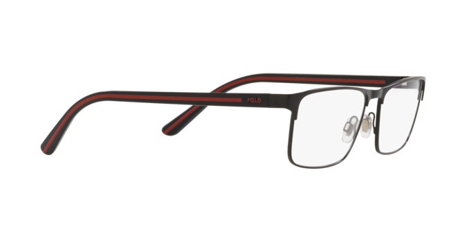 Eyeglasses Polo PH 1207 (9160) color matte black shape rectangle lenses demo lens