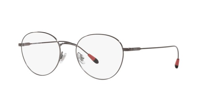 Eyeglasses Polo PH 1208 (9157) color shiny dark gunmetal shape oval lenses demo lens