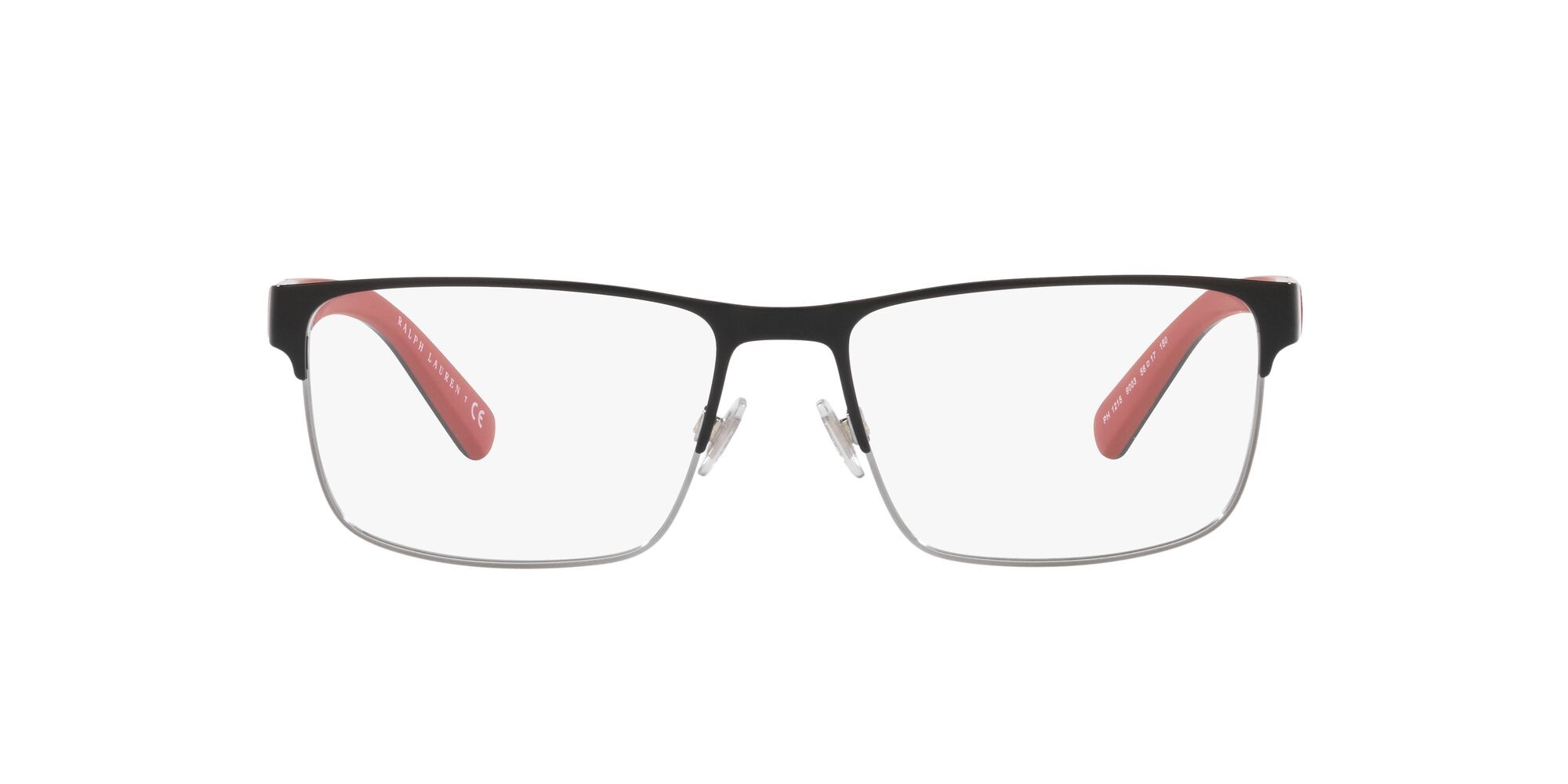 Occhiali da vista Polo PH 1215 (9003) colore shiny black + gunmetal forma rettangolare lenti lente demo