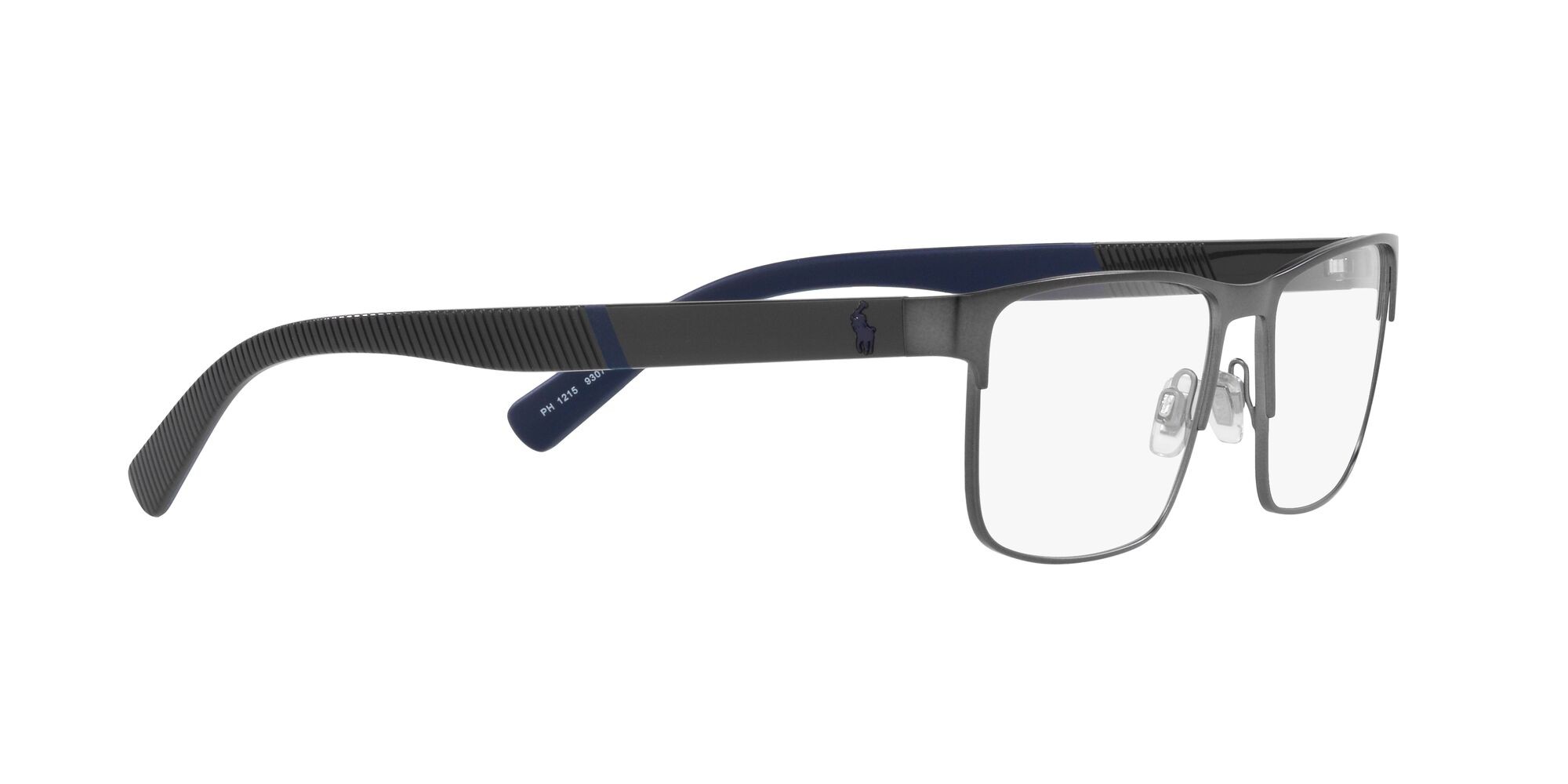 Occhiali da vista Polo PH 1215 (9307) colore gunmetal scuro semi-brillante forma rettangolare lenti lente demo