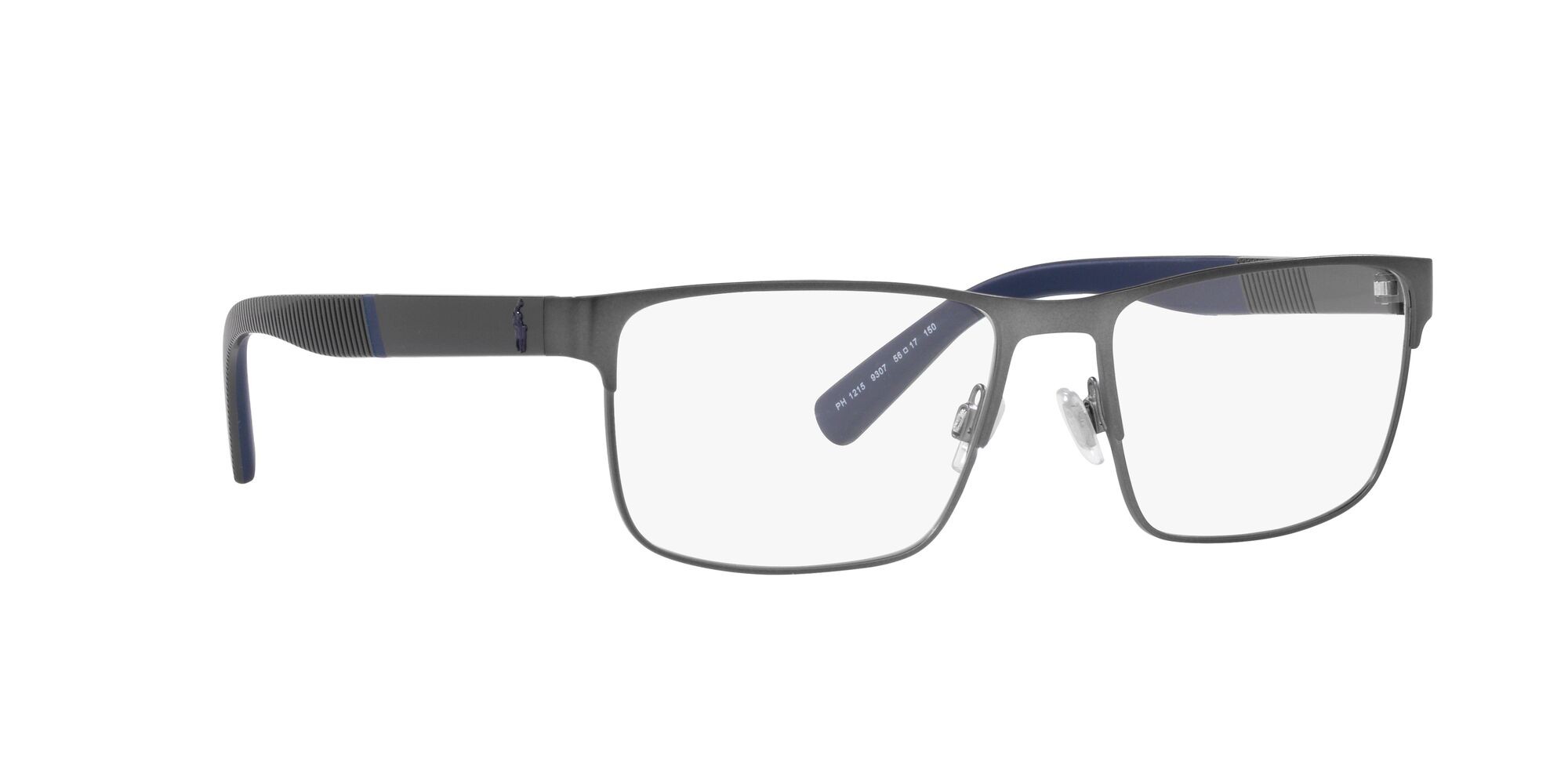 Occhiali da vista Polo PH 1215 (9307) colore gunmetal scuro semi-brillante forma rettangolare lenti lente demo