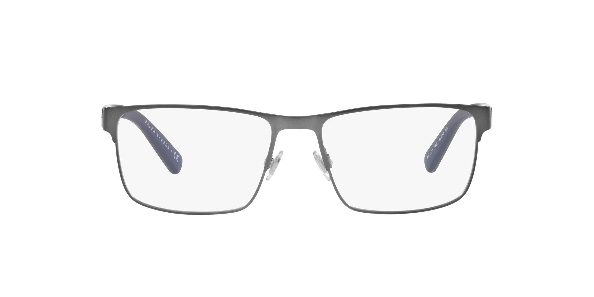 Occhiali da vista Polo PH 1215 (9307) colore gunmetal scuro semi-brillante forma rettangolare lenti lente demo