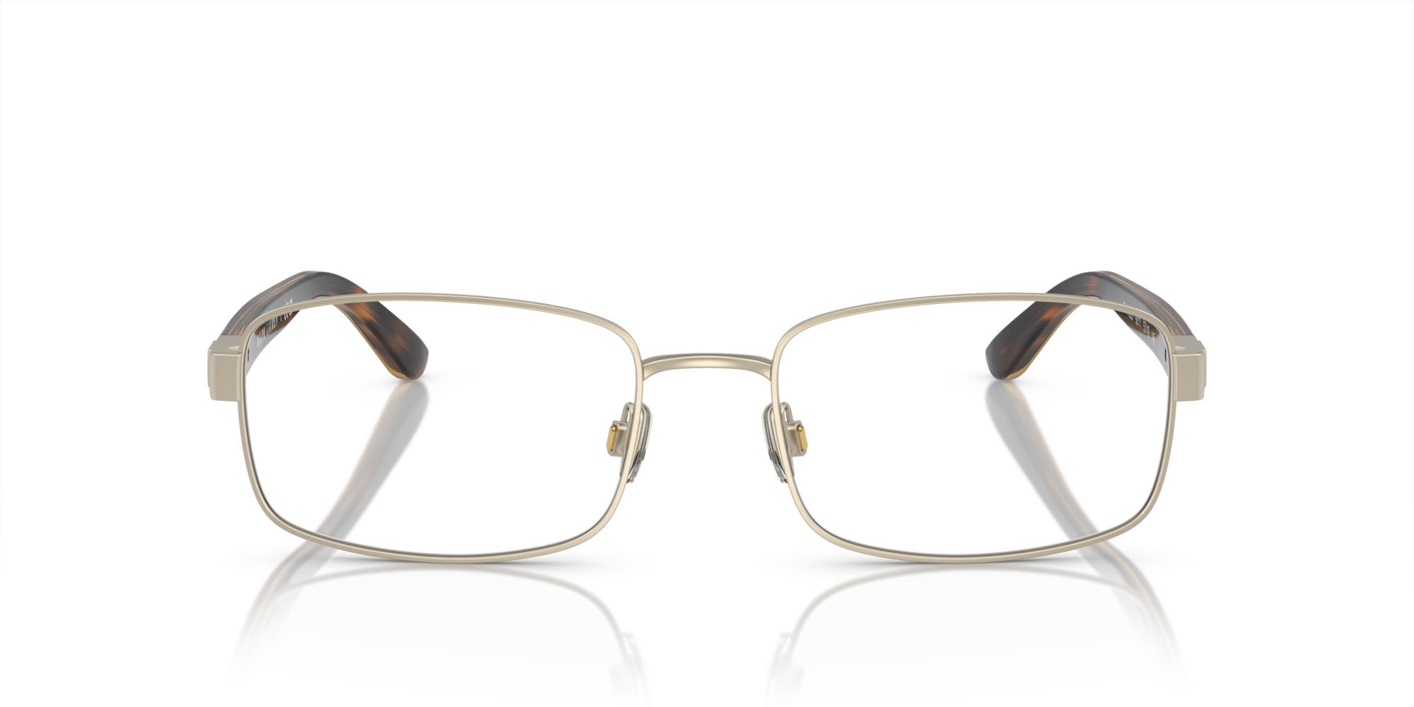 Eyeglasses Polo PH 1223 (9211) color oro pallido semi-brillante shape rectangle lenses lente demo