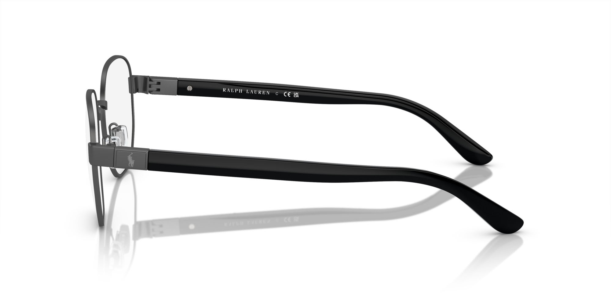 Occhiali da vista Polo PH 1224 (9307) colore gunmetal scuro semi-brillante forma rettangolare lenti lente demo