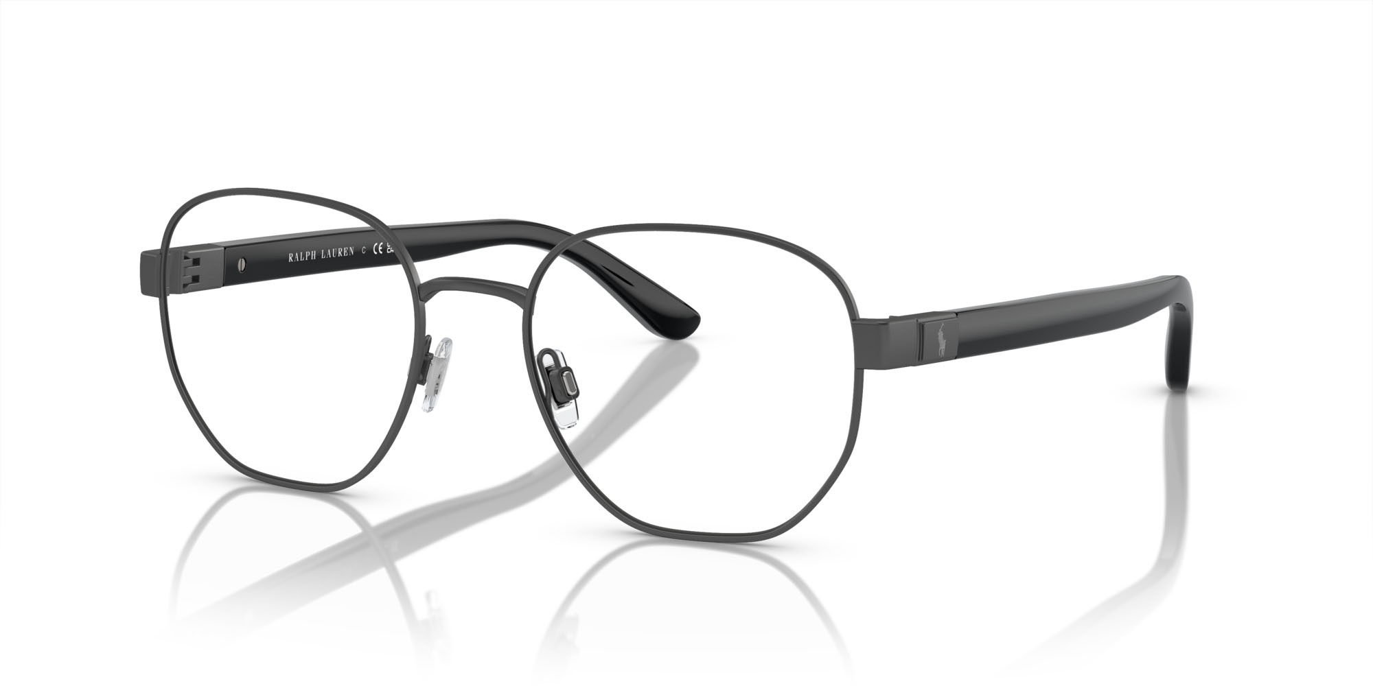 Occhiali da vista Polo PH 1224 (9307) colore gunmetal scuro semi-brillante forma rettangolare lenti lente demo