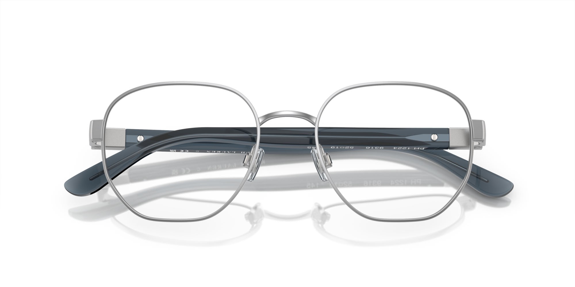 Occhiali da vista Polo PH 1224 (9316) colore argento semi-brillante forma rettangolare lenti lente demo