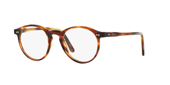 Eyeglasses Polo PH 2083 (5007) color havana striped shape pantos lenses demo lens