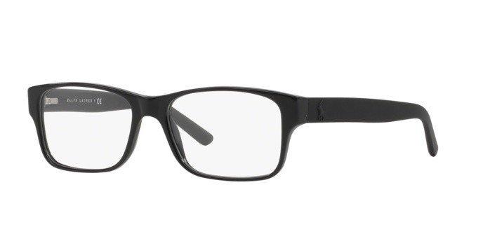 Occhiali da vista Polo PH 2117 (5001) colore shiny black forma rettangolare lenti demo lens