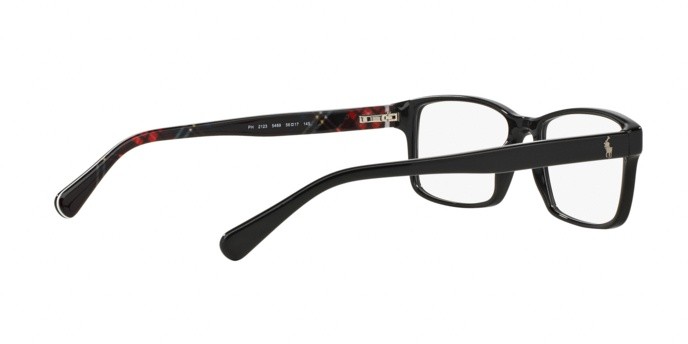 Eyeglasses Polo PH 2123 (5489) color black shape rectangle lenses demo lens