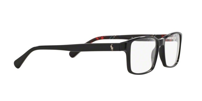 Eyeglasses Polo PH 2123 (5489) color black shape rectangle lenses demo lens