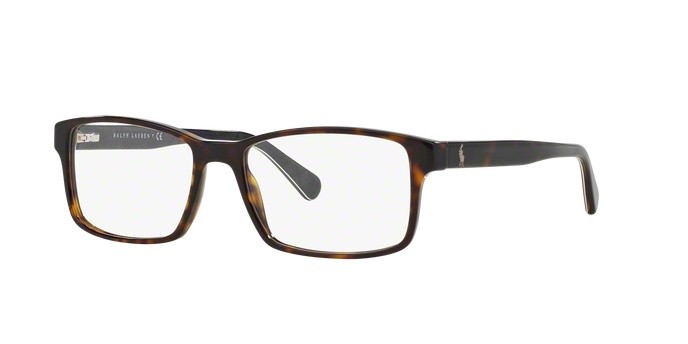 Brillen Polo PH 2123 (5496) farbe dark havana form rechteckig gläser demo lens