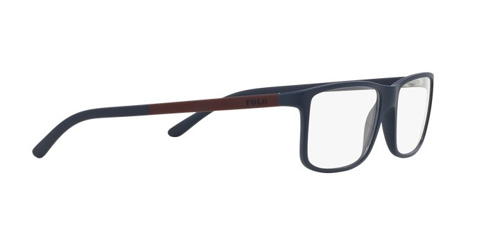 Eyeglasses Polo PH 2126 (5506) color matte blue shape rectangle lenses demo lens