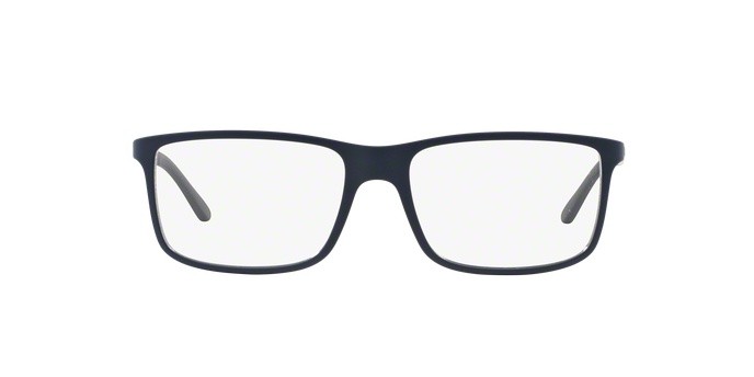 Eyeglasses Polo PH 2126 (5506) color matte blue shape rectangle lenses demo lens