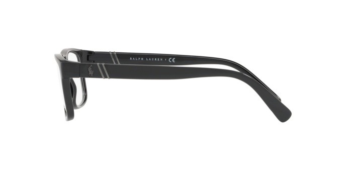 Eyeglasses Polo PH 2184 (5001) color shiny black shape rectangle lenses demo lens