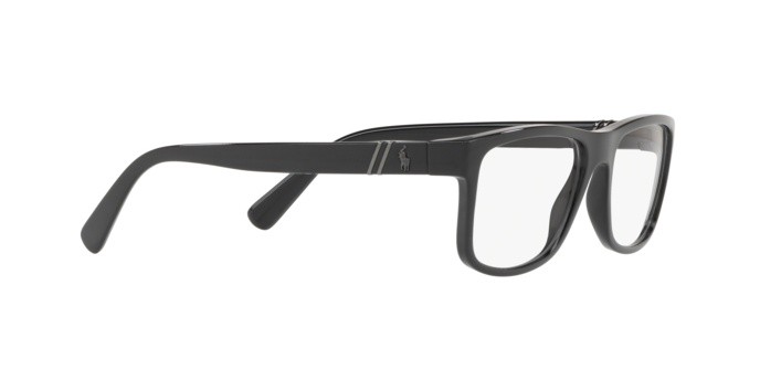 Eyeglasses Polo PH 2184 (5001) color shiny black shape rectangle lenses demo lens