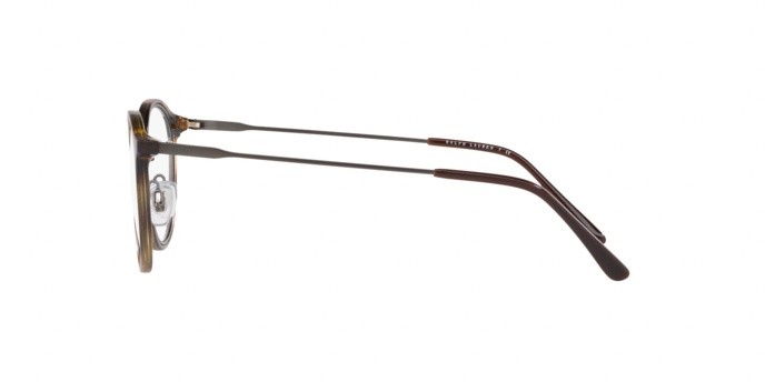 Eyeglasses Polo PH 2201 (5003) color dk havana/dk gunmet demishiny shape pantos lenses demo lens