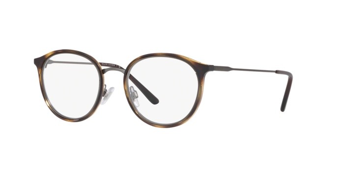 Eyeglasses Polo PH 2201 (5003) color dk havana/dk gunmet demishiny shape pantos lenses demo lens