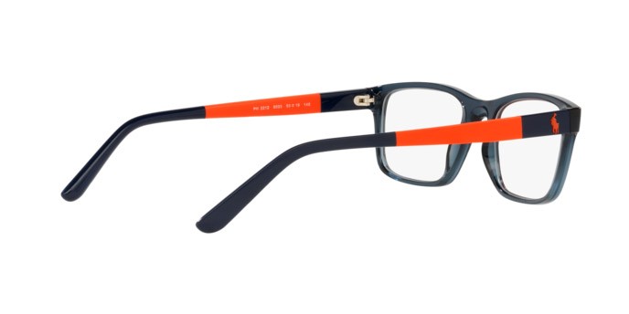 Brillen Polo PH 2212 (5033) farbe shiny transparent navy blue form rechteckig gläser demo lens