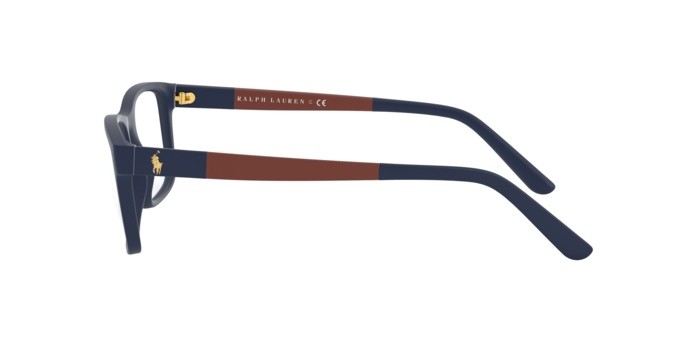 Eyeglasses Polo PH 2212 (5303) color matte navy blue shape rectangle lenses demo lens