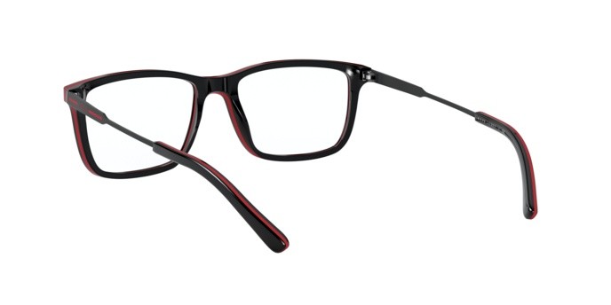 Eyeglasses Polo PH 2216 (5668) color black/red/black shape rectangle lenses demo lens