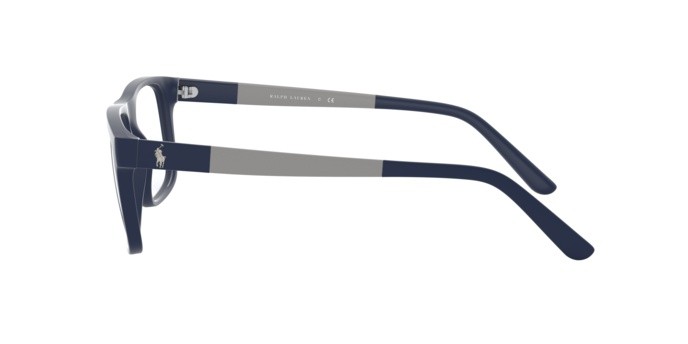 Eyeglasses Polo PH 2218 (5528) color matte navy blue shape square lenses demo lens
